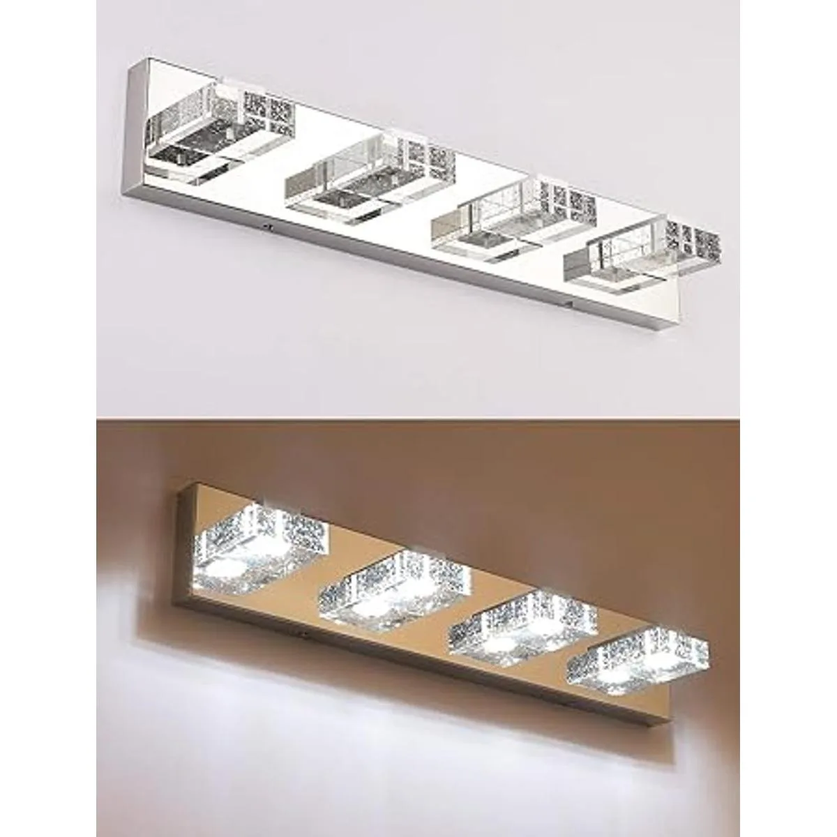 SOLFART 3 luces LED regulables para baño espejo de baño_4