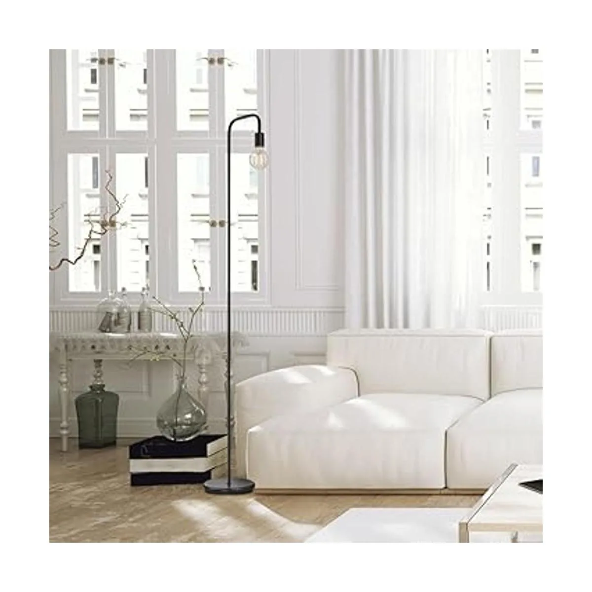 Globe Electric Holden Lámpara de pie de 70 pulgadas latón_3