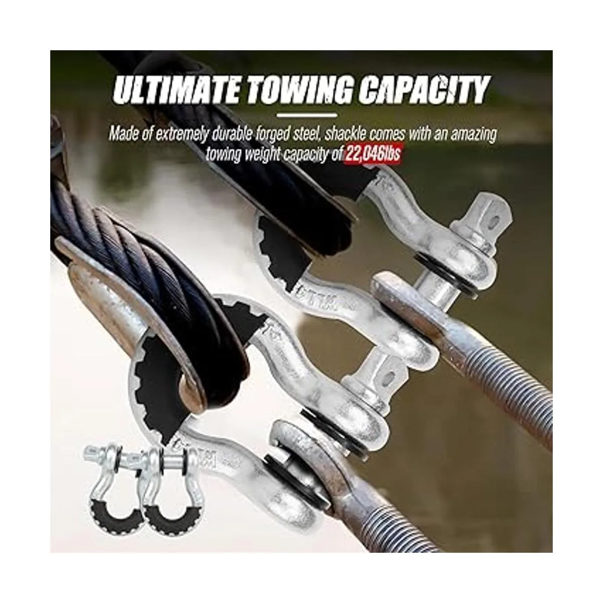 FieryRed Argolla en D 34 para remolcar vehculo con_3