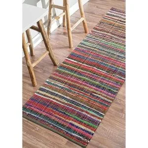 Chardin Home Alfombra chindi colorida de 100 algodón_4