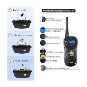 PetSpy P620 Collar de choque de entrenamiento para perros_3