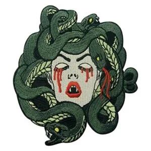 Parche bordado de The Bleeding Medusa para planchar_1