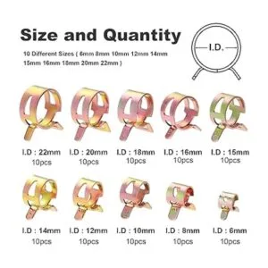 OCR Abrazadera de resorte de manguera de vacío de silicona_3