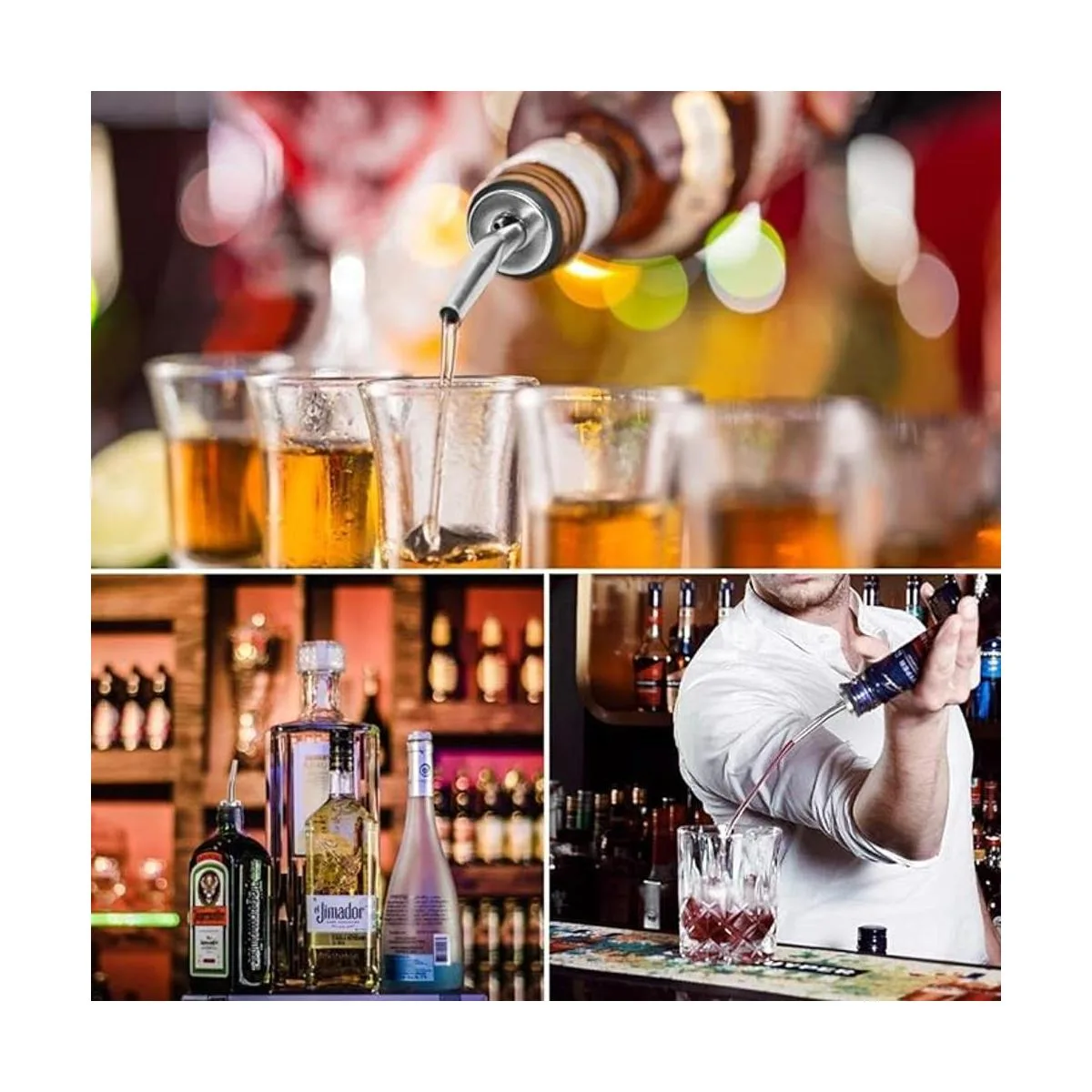 AOZITA Vertedor de botellas clásico de acero inoxidable_5