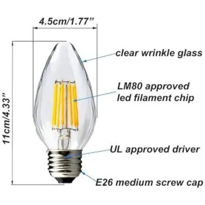BRIMAX F15 Bombilla LED de porche de 8 W para exteriores_4