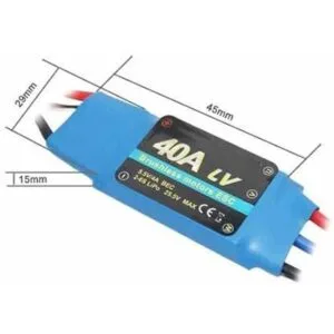 40A RC sin escobillas motor eléctrico controlador de_3