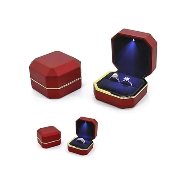 AVESON Estuche de joyas de lujo con luz LED_4