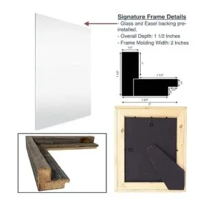 BarnwoodUSA Portarretratos con marco de estilo rústico_3