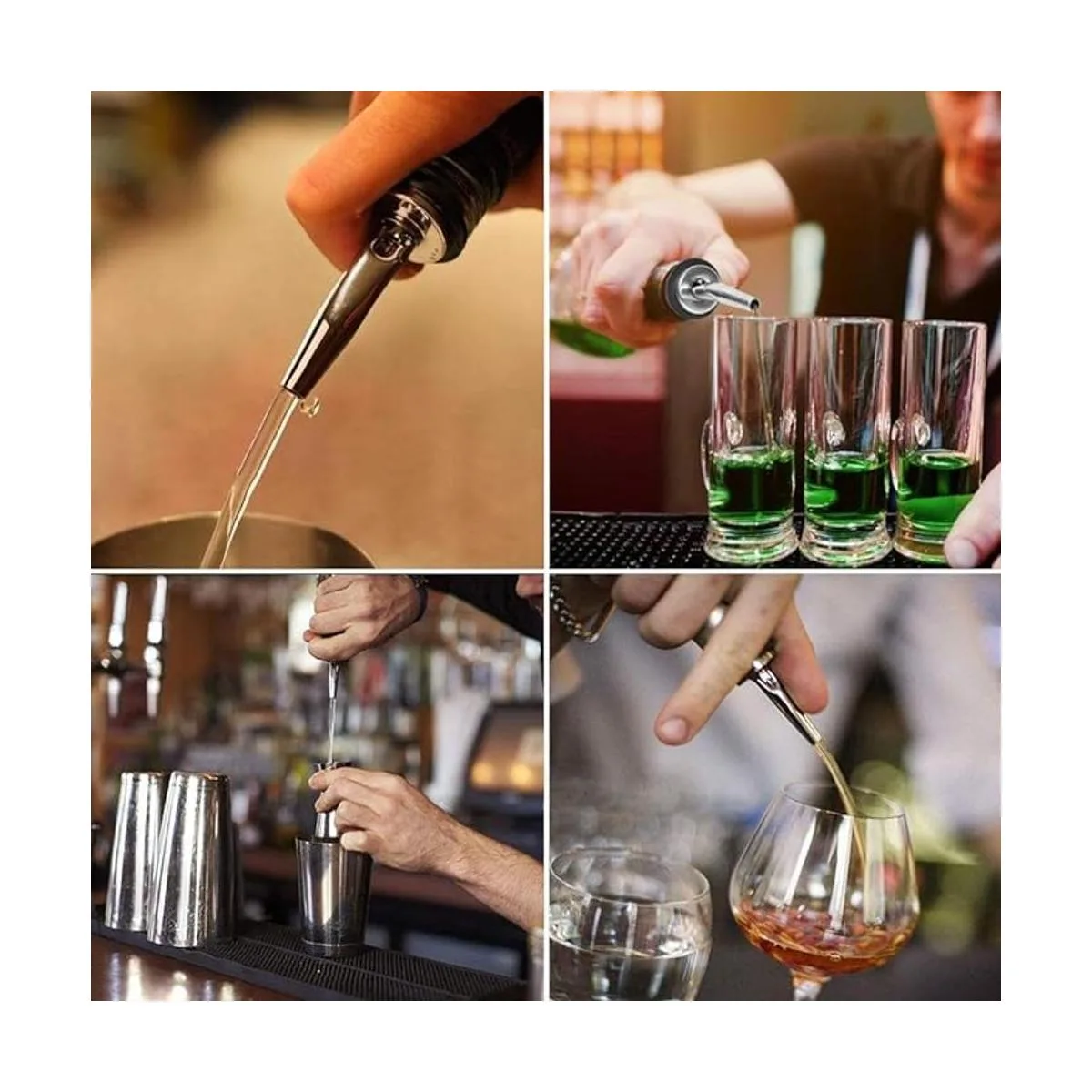 AOZITA Vertedor de botellas clásico de acero inoxidable_6