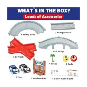 142 piezas de Policía Patrulla Chase Create a Road Super_6