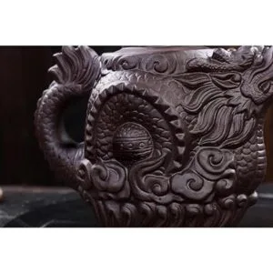 Auténtica tetera Yixing Dragon and Phoenix Tea Pot de gran_3