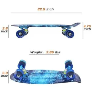 Meketec Skateboards Mini Cruiser Patineta 56 cm diseño_3