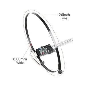 Bridas resistentes de 26 pulgadas fuertes bridas negras_4