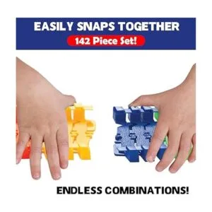 142 piezas de Policía Patrulla Chase Create a Road Super_2