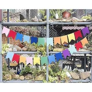 Banderines de tela de fieltro arco iris 24 piezas 2_5