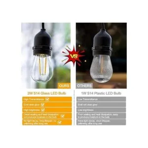 BRIMAX Paquete de 6 bombillas LED de 2 W no regulable_4