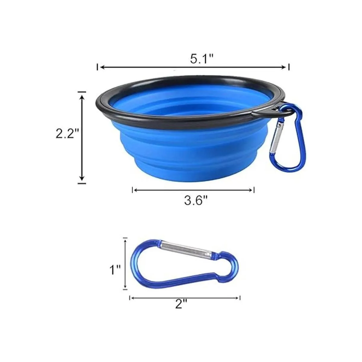 Cuencos plegables para perros perros y gatos cuencos de_6