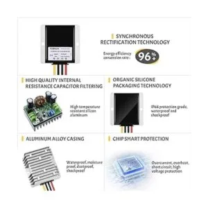 Kohree DCDC convertidor regulador reductor 48 V paso_6
