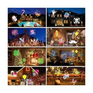 Syslux Luz de proyector de Navidad 16 luces LED de alta_6