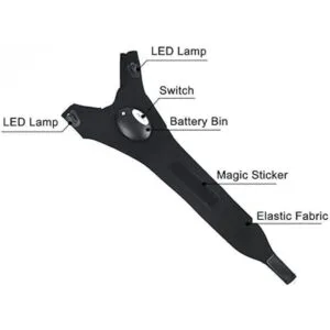 Linterna LED Guantes de Ciclismo 2 linterna LED antorcha_5