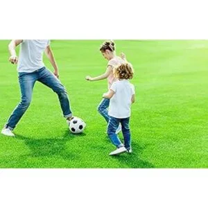 Fasmov Alfombra de césped artificial verde de 3.2 x 6.5_7