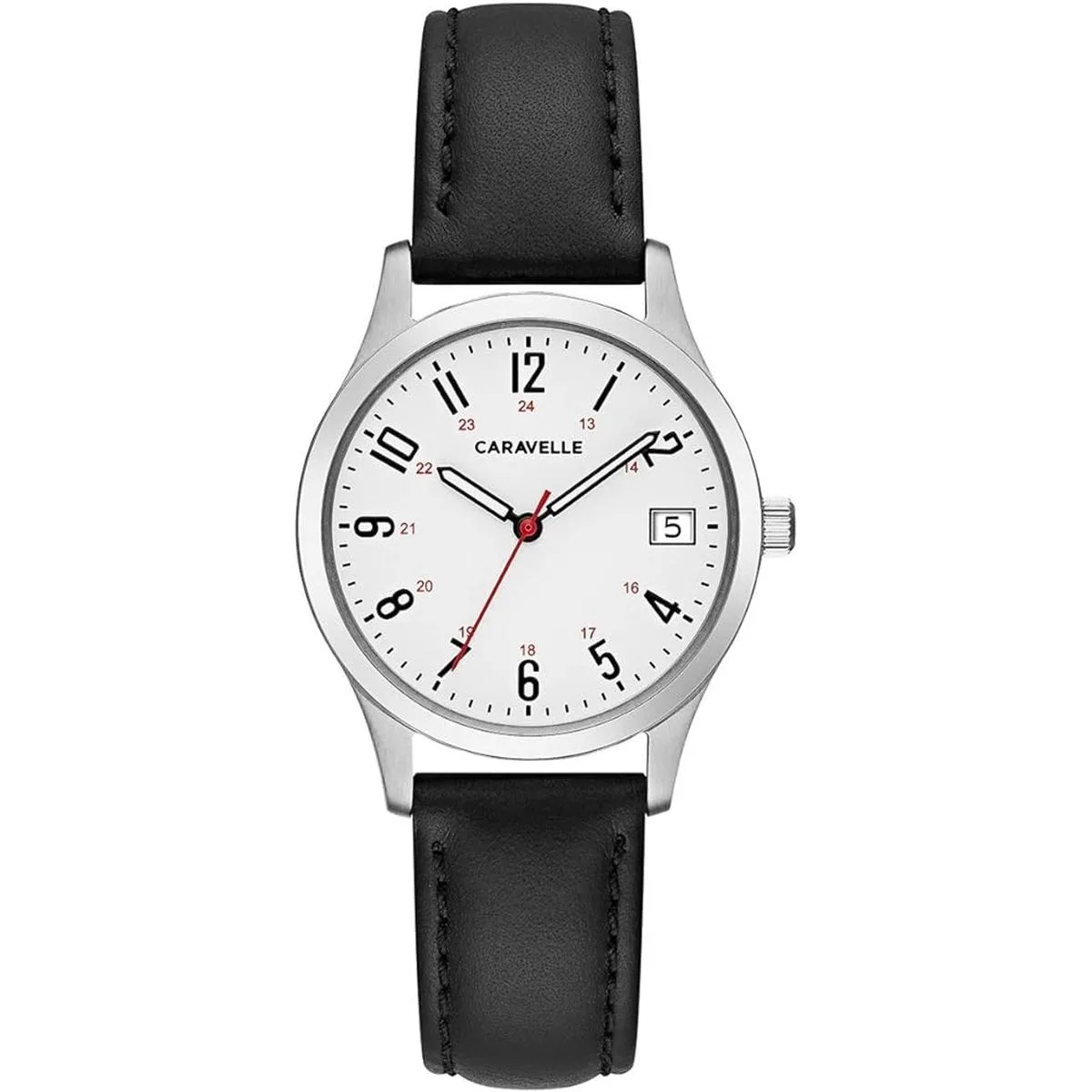 Caravelle Reloj tradicional de cuarzo para mujer acero_1