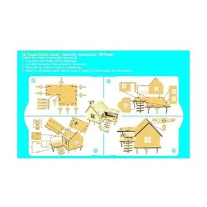 StonKraft Rompecabezas de madera 3D para casa de playa_5