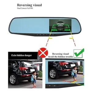 DVR Espejo retrovisor grabador de video 4.3 pulgadas de_4