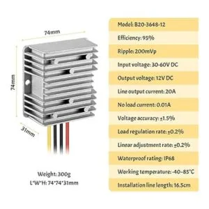 Kohree DCDC convertidor regulador reductor 48 V paso_2
