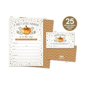 Sweet Little Pumpkin on the Way Invitaciones rústicas_2