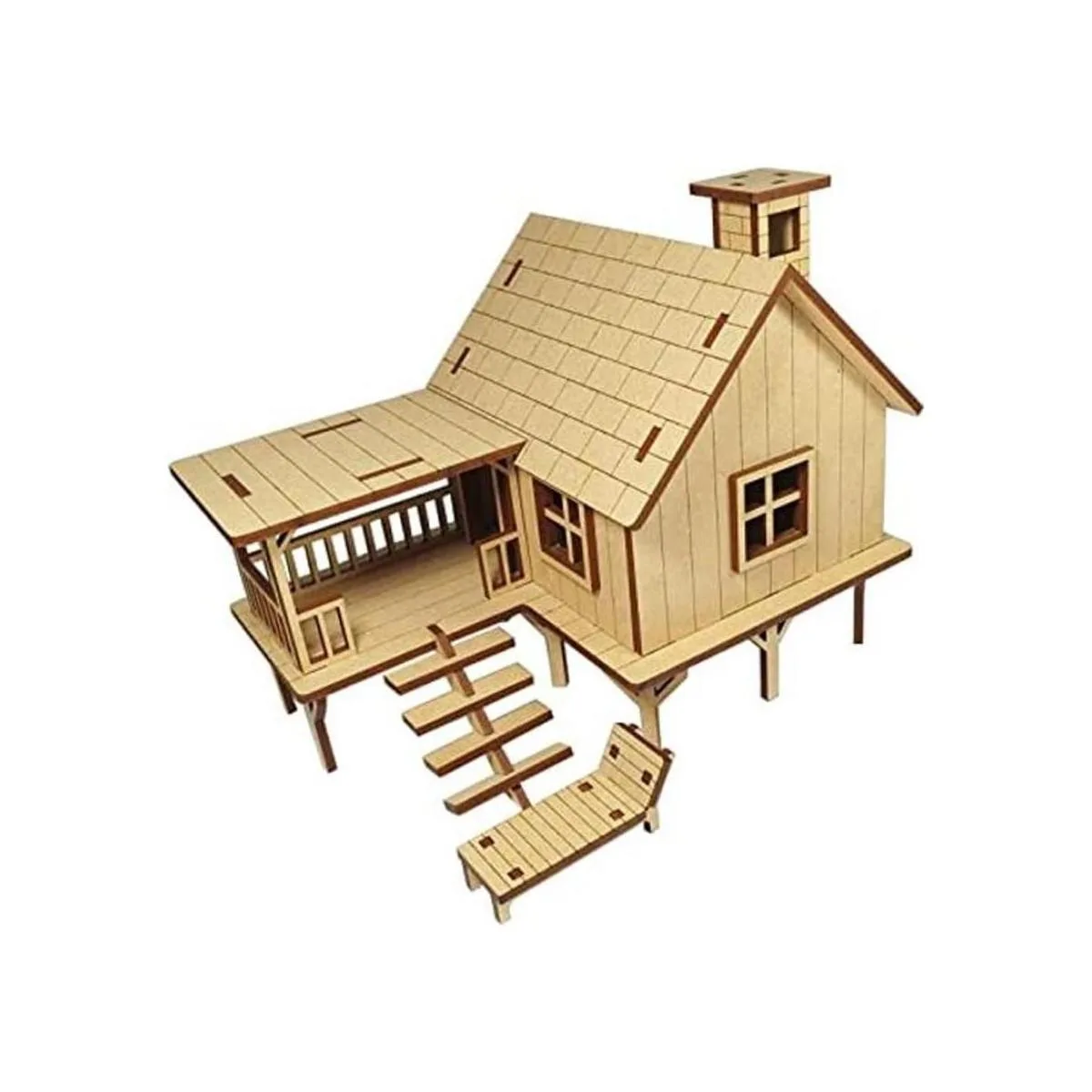 StonKraft Rompecabezas de madera 3D para casa de playa_1