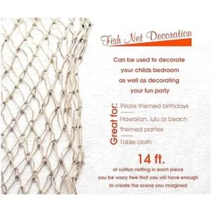 Red de pesca natural para fiestas piratas fiestas_2