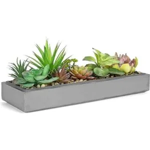 MyGift Arreglo de plantas suculentas artificiales de_4