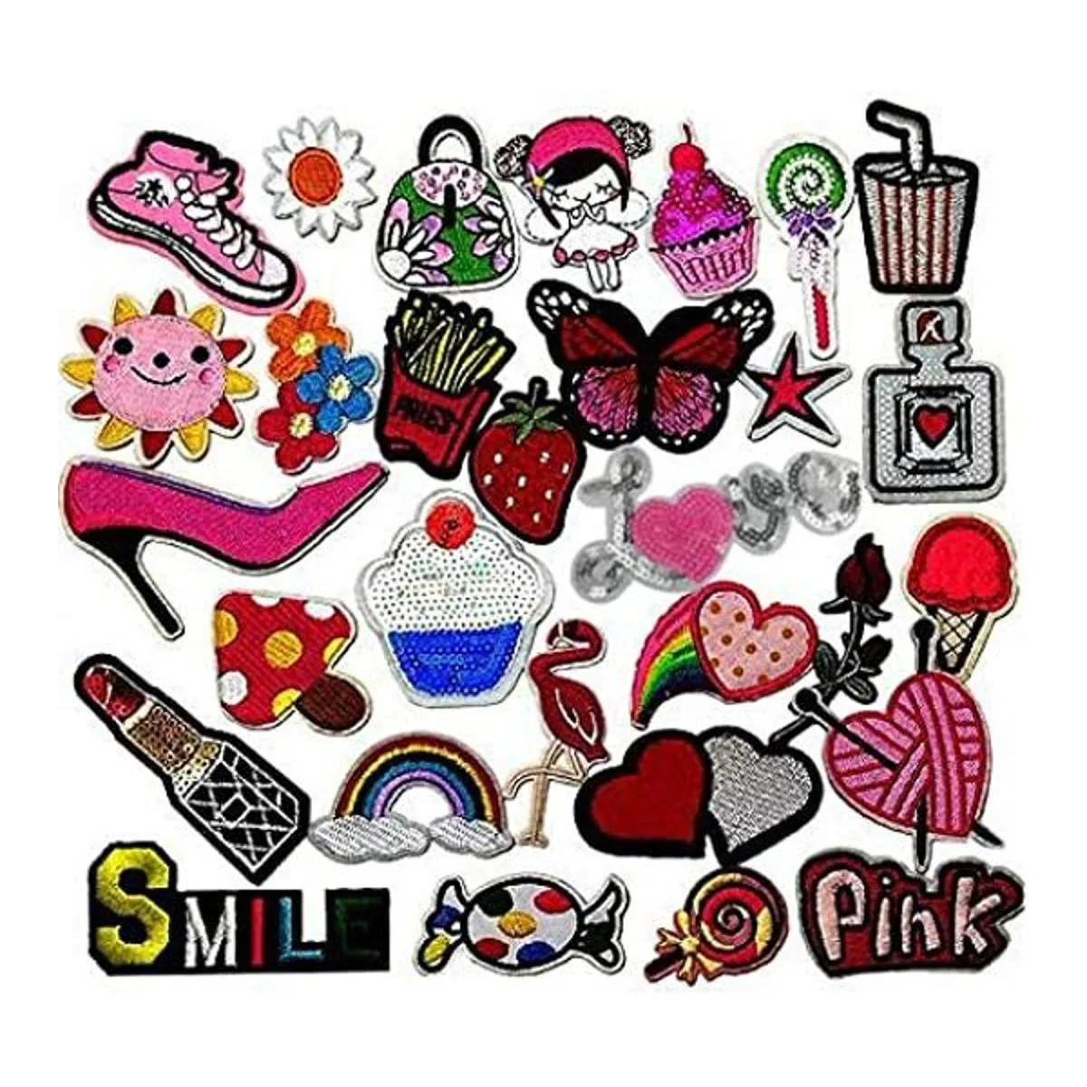 Libiline Parche bordado de 30 piezas de estilos surtidos_1