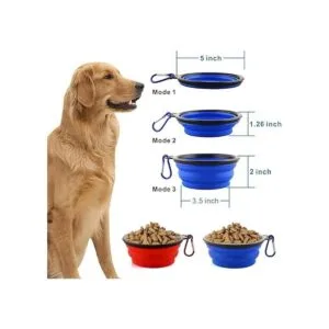 Cuencos plegables para perros perros y gatos cuencos de_5