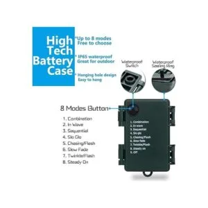 RECESKY Bombillas C6 de Navidad con temporizador 50 luces_3