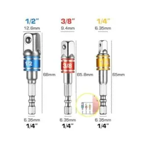 El juego de adaptadorextensión de enchufe de grado de_3