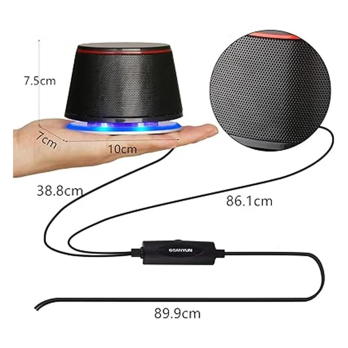 Sanyun Altavoces de computadora SW102 5 pulgadas de ancho_5