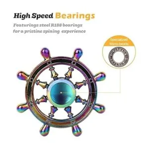 SCIONE Juguetes giratorios de metal para la ansiedad_2