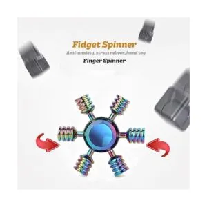 SCIONE Juguetes giratorios de metal para la ansiedad_6