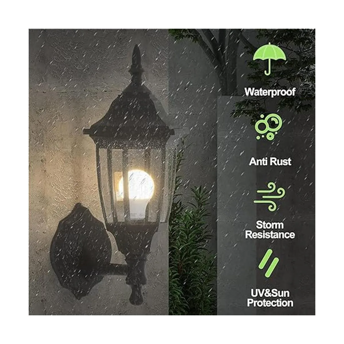 EMART Lámpara LED de porche para exteriores accesorios de_2