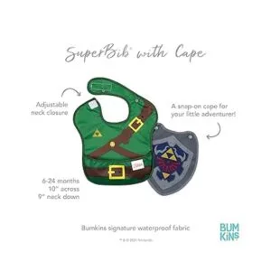 Bumkins SuperBib babero para bebé con tela impermeable_4