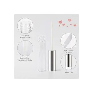 GTHER 10 recipientes vacíos de brillo de labios de 0.3 fl_5