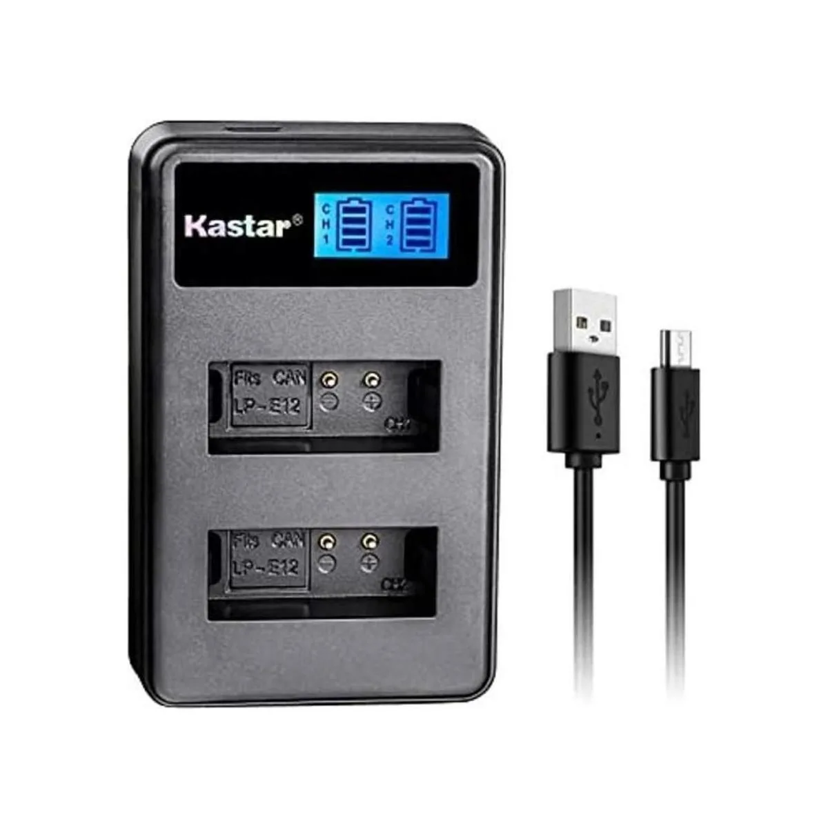 Kastar Cargador USB para LPE12 2 de Batería LPE12 LPE12_1