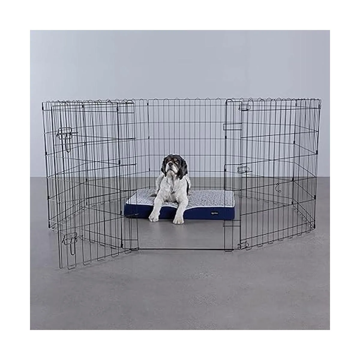 Corralito plegable de metal para perros y mascotas tamaño_5