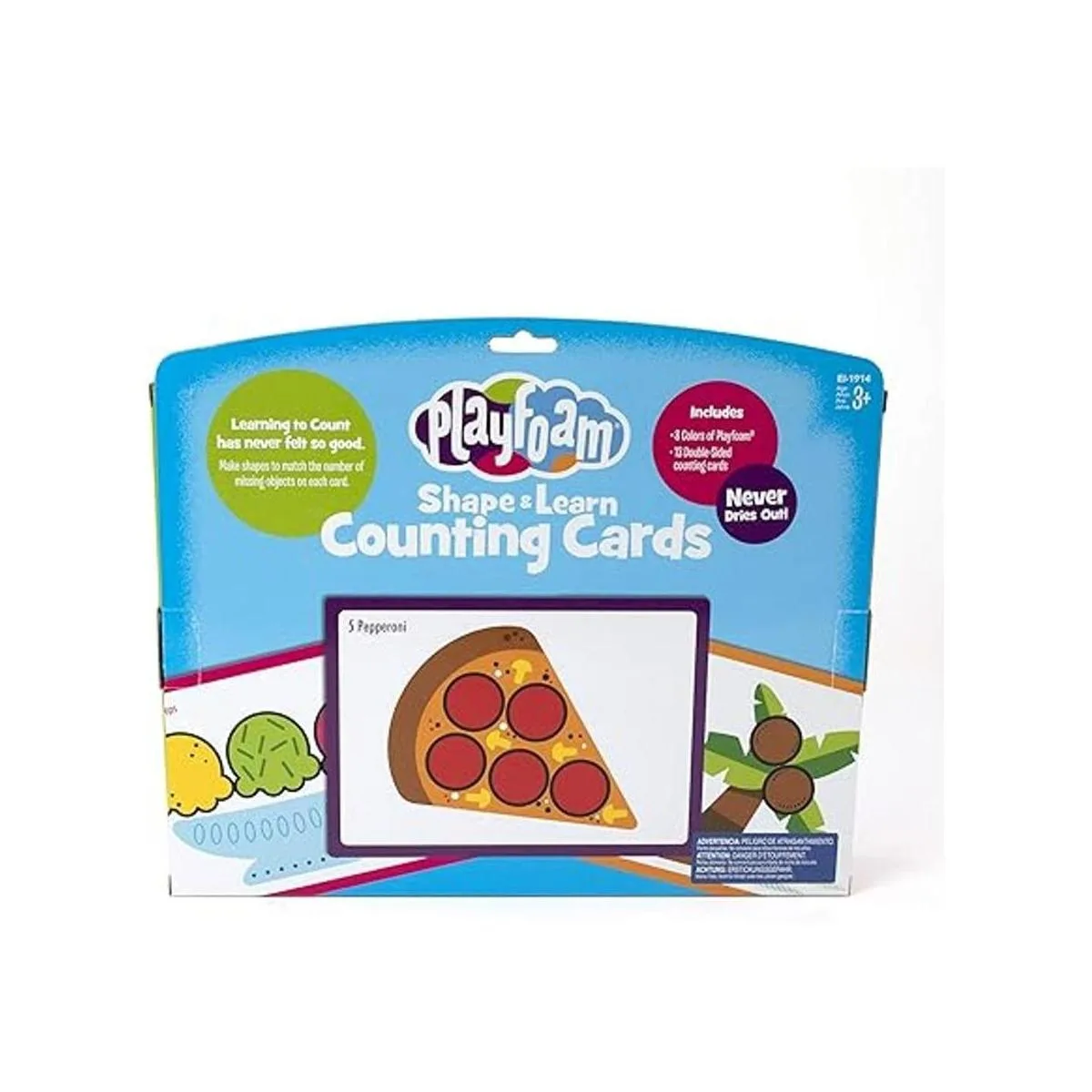 Educational Insights Playfoam Juego de conteo de forma y_4