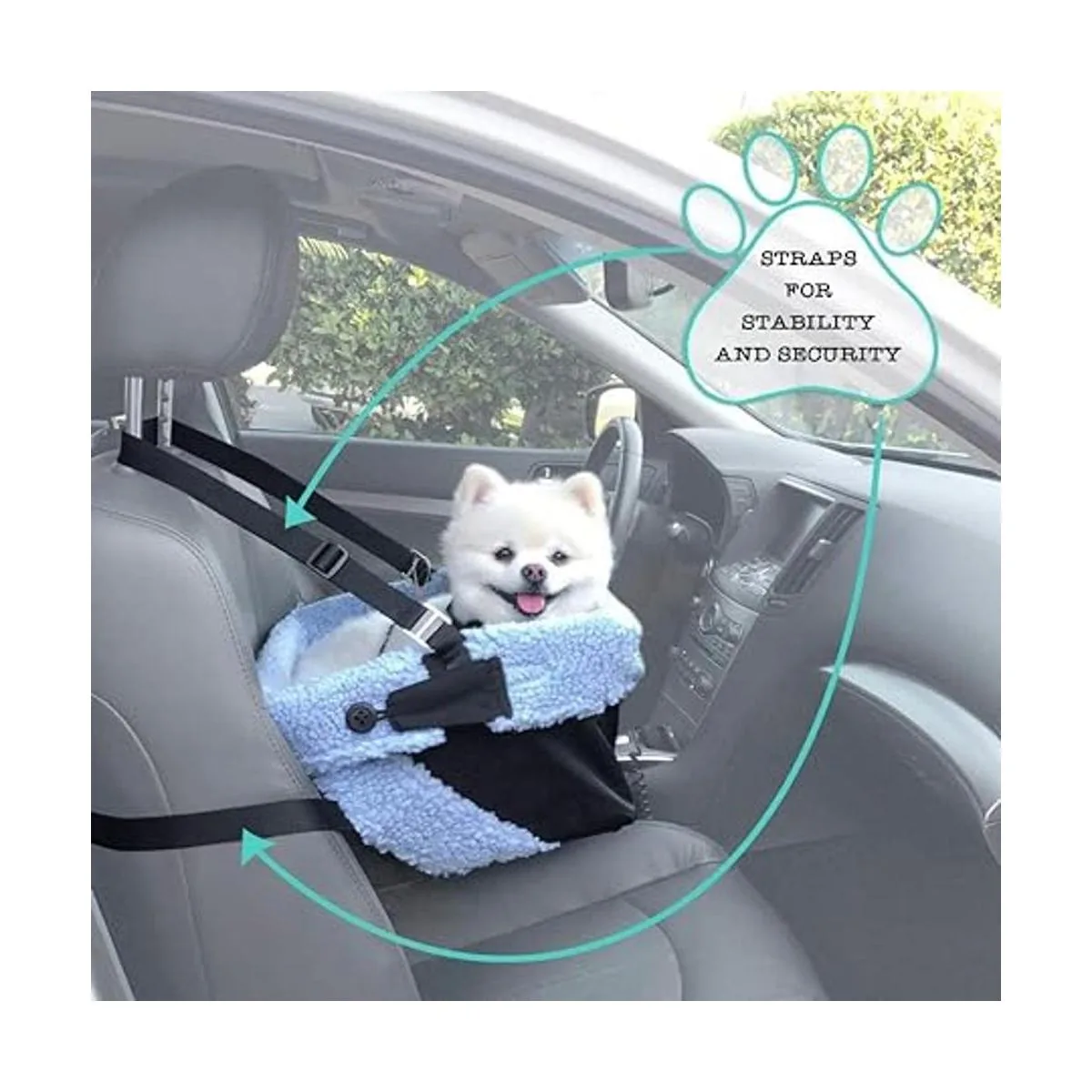 Asiento de vehículo para perros con refuerzo Cozy Boost_2