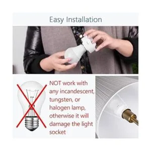 LoraTap Control remoto inalámbrico E26 enchufe de luz con_3