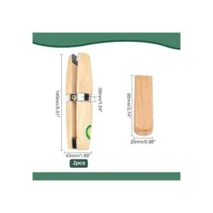 PH PandaHall Paquete de 2 abrazaderas de anillo de madera_4