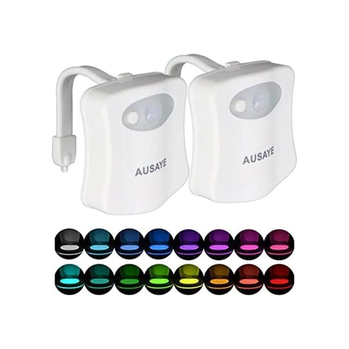 AUSAYE Paquete de 2 luces de noche de inodoro con sensor_1